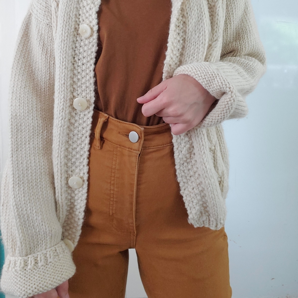 DKNYpure Alpaca & Wool Cardigan